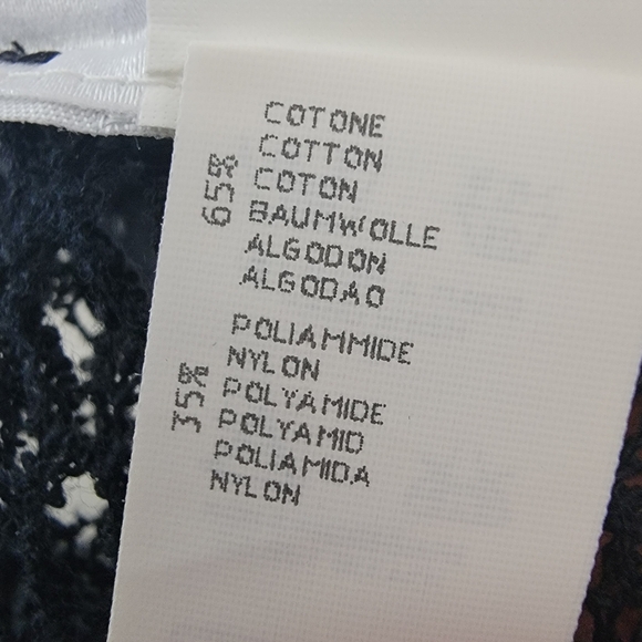 La Perla Resortwear Black stretchy Crochet Swimsuit Coverup Dress Size 44/8 - Picture 9 of 9